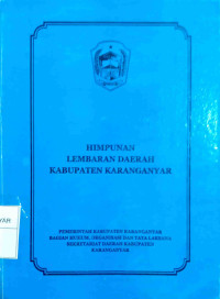 Image of HIMPUNAN LEMBARAN DAERAH KABUPATEN KARANGANYAR
