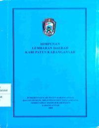 HIMPUNAN LEMBARAN DAERAH KABUPATEN KARANGANYAR