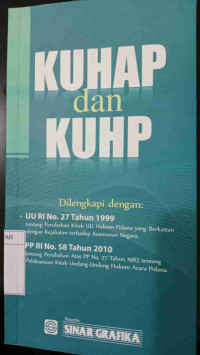 KUHAP DAN KUHP